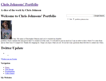 Tablet Screenshot of portfolio.cjohnson.id.au